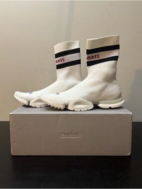 Vetements Reebok Sock Runner White Red